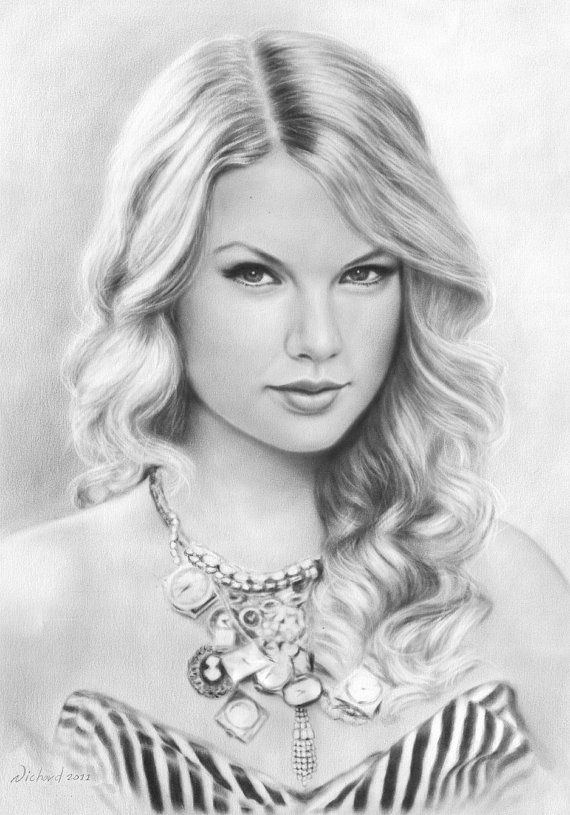 easy pencil drawings of famous people