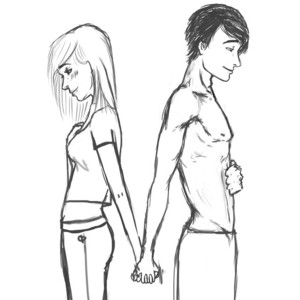 How to Draw Two People Holding Hands